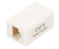 ExtraLink  Złączka sieciowa port RJ45 UTP 6 (biała) - 1323204 - zdjęcie 2